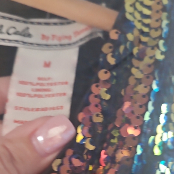 Flying Tomato Multicolor Sequin Top - Picture 2 of 4